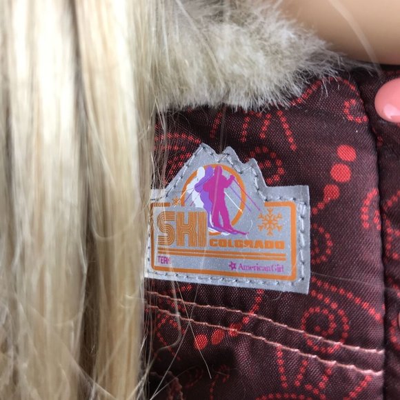 American Doll Kailey Hopkins Snow /winter Outfit 18" Blonde Brown Eyes - Picture 4 of 11